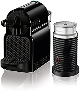 Nespresso Inissia Espresso Maker with Aeroccino Milk Frother by De'Longhi, Black