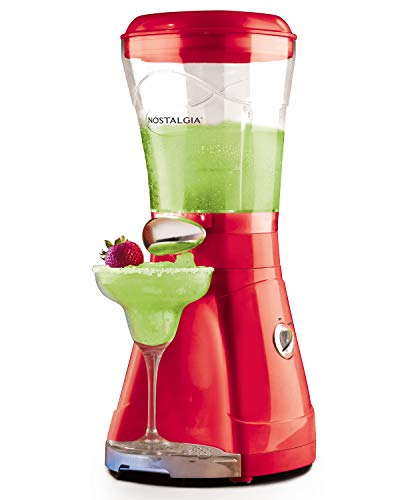 Nostalgia MSB64 64-Ounce Margarita & Slush Maker, Perfect For Slush Drinks, Daiquiris, Red