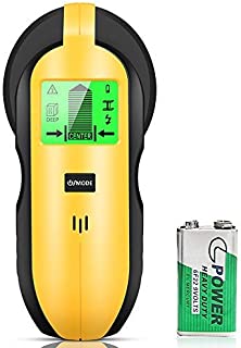 Stud Finder - 4 in 1 Electronic Wooden Metal Stud Sensor Locator Wall Scanner Detector Wood Beam Finders Center with Battery and LCD Display for Wood AC Wire Metal Studs Detection