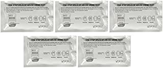 The Home Drug Test - 5 Individually Wrapped 6 Panel Multi Screen Urine Drug Tests - Each Test Screens For 6 Different Drug Types Including Cocaine / Crack, Heroin / Morphine, Marijuana, Meth, Amphetamine, Adderall, Benzos, Xanax