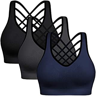 Padded Strappy Sports Bras - BHRIWRPY