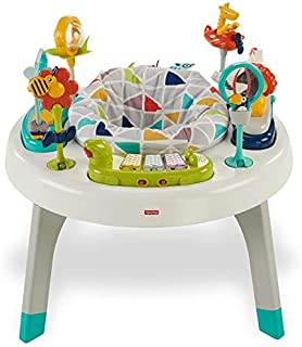 Fisher-Price 2-in-1 Sit-to-Stand Activity Center, Spin'n Play Safari