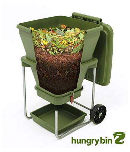 Worm Farm Compost Bin - Continuous Flow Through Vermi Composter for Worm Castings, Worm Tea Maker, Indoor/Outdoor, 20 gallons