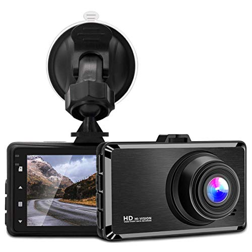 Dash Cam, 3 Inch 1080P FHD Dvr Car Driving Recorder, 170 Wide Angle Dash Camera with Loop Recording, G-Sensor, Parking Monitor, Motion Detection [GRC]