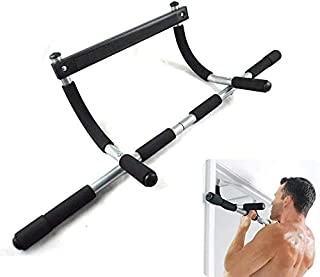 Adjustable Multi-Grip Lite Pull Up/Chin Up Bar, Heavy Duty Doorway Upper Body Workout Bar for Home Gyms