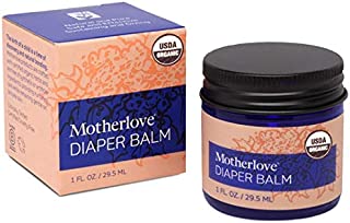 Motherlove Diaper Balm (1oz) Organic Diaper CreamZinc Oxide- & Petroleum-FreeCloth Diaper Safe Ointment Soothes Diaper Rash Irritation & Restores Yeast BalanceUSDA Organic, Non-GMO, Cruelty-Free