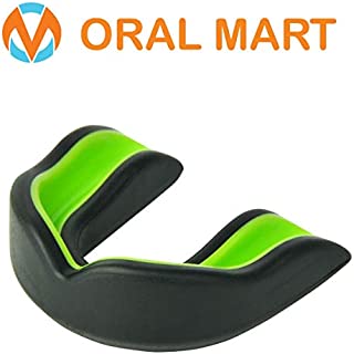 Oral Mart Black/Green Youth Mouthguard