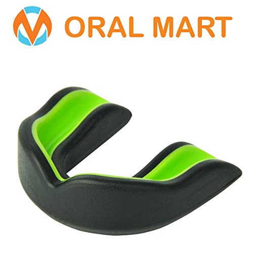 Oral Mart Black/Green Youth Mouthguard