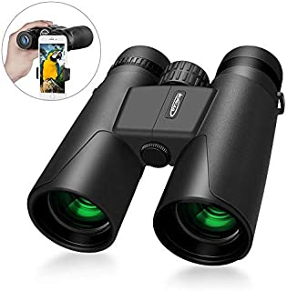 Compact Binoculars 10x42 with Low Light Night Vision Waterproof High Power Binoculars for Bird Watching Hunting Opera Concert Theater and Sport Games for Adults and Kids by IKALULA