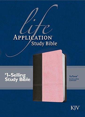 KJV Life Application Study Bible, Second Edition, TuTone (Red Letter, LeatherLike, Dark Brown/Pink)