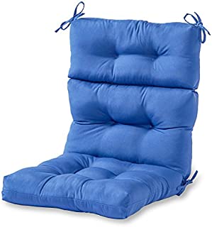 Greendale Home Fashions Indoor/Outdoor High Back Chair Cushion, Marine Blue