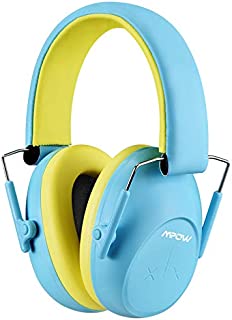 Mpow HP132A Kids Ear Protection Safety Ear Muffs, 26dB NRR Noise Reduction Earmuffs, Adjustable Hearing Protectors for Gun Range, Monster Truck, Concerts, Fireworks, for Toddlers Kids Children Teens