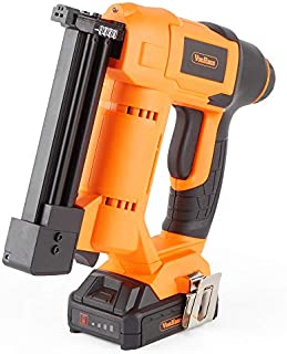 VonHaus 18v Cordless Nail Gun/Brad Nailer - Li-ion Battery Operated  Ergonomic  Medium Duty For Fabrics, Upholstery, Underlay, Carpeting, Roofing & Crafts Model No. 9100100