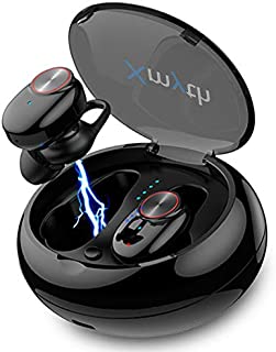 True Wireless Earbuds Bluetooth 5.0, Waterproof Sports Headphones for Running/Gym, Noise Cancelling Earphones with Built-in Mic, 20H Playtime, in-Ear Headset with Charging Case, 3D Stereo HiFi Sound