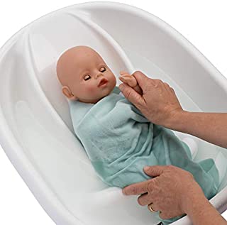 TurtleTub Baby - Infant Swaddle Bathtub for home use (this model is not for hospital use)