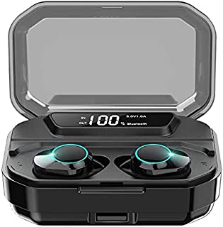 Wireless Earbuds Bluetooth 5.0 Headphones, 3D Stereo Audio Touch Control in-Ear Headset w/Mic, IPX7 Waterproof Earphones for Sports, 120 H Playtime with 3300mAh Charging Case