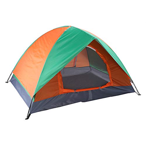 Double Layer Tent for Camping 2 Person Waterproof Ultralight Tent for Lovers Couple Outdoor Hiking Trip (78.7x59x43.3) (LxWxH) 1.5Kg Only