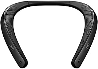 JVC SPA10BTB Wearable Speaker, Lightweight Design Neckband Speaker, Hands-Free Support for Bluetooth Smart Devices, 20-Hour Battery Life - SPA10BT (Black)