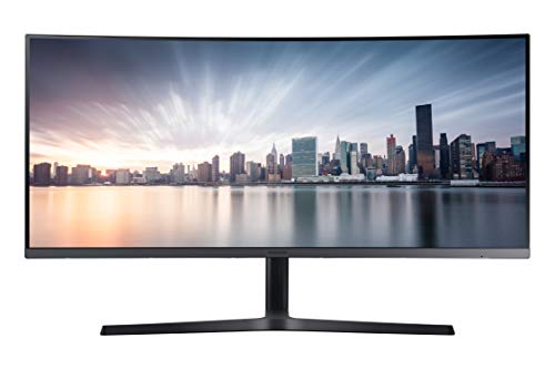 Samsung Business CH890 Series 34 inch WQHD 3440x1440 Ultrawide Curved Desktop Monitor for Business, 100 Hz, USB-C, HDMI, DP, 3 Year Warranty (LC34H890WGNXGO), Black/Titanium