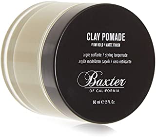 Baxter of California Clay Pomade, Matte Finish/Strong Hold, Hair Pomade for Men, 2 fl. Oz