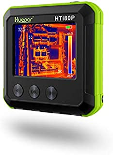 Pocket-Sized IR Thermal Imager, Huepar 80 x 60 Infrared Resolution Thermal Imaging Camera Measurement Range 14°F~752°F with 76800 Pixels Display, Temperature Tracking & Adjustable Emissivity HTi80P