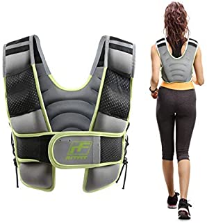 RitFit Adjustable Weighted Vest with Neoprene Fabric for Men&Women, 8lbs/10lbs/15lbs/20lbs, Weight Vest for Workout, Crossfit, Strength Training, Muscle Building (10LB.)