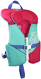 Stohlquist Waterware Toddler Life Jacket Coast Guard Approved Life Vest for Infants,Aqua/Pink,8-30 lbs