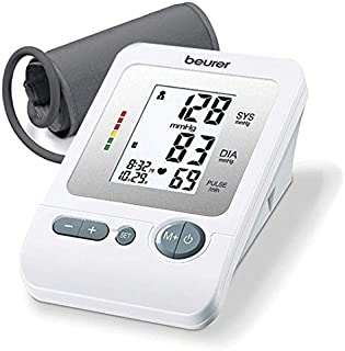 Beurer BM26 Upper Arm Blood Pressure Monitor, Large Cuff | 4 Users, Automatic & Digital, Large Display, Irreg. Heartbeat Detector, Cuff Circ. 8.7-16.5 | Home Use BP Machine Kit | Highly accurate