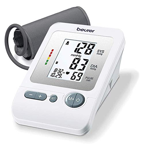 Beurer BM26 Upper Arm Blood Pressure Monitor, Large Cuff | 4 Users, Automatic & Digital, Large Display, Irreg. Heartbeat Detector, Cuff Circ. 8.7-16.5 | Home Use BP Machine Kit | Highly accurate