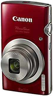 Canon PowerShot ELPH 180 Digital Camera w/Image Stabilization and Smart AUTO Mode (Red)