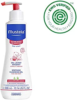 Mustela Soothing Cleansing Gel for Very Sensitive Skin, Baby Body Wash, Fragrance-Free, with Natural Avocado Perseose, Various Sizes