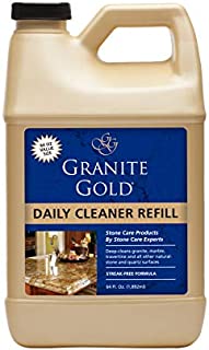 Granite Gold Daily Cleaner Refill - Streak-Free Granite Cleaner and Stone Cleaning Formula, Made In The USA - 64 Ounces