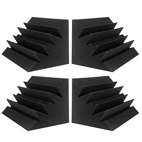 JBER 4 Pack Acoustic Foam Bass Trap Studio Foam 12