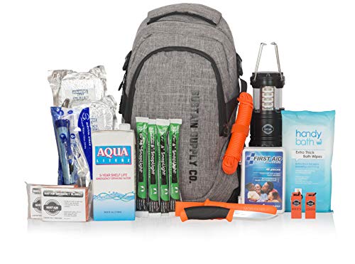 Sustain Supply Co. 9-08395 Essential 2-Person Emergency Survival Bag/Kit  Be Equipped for 72 Hours of Disaster Preparedness with Premium Basic Supplies for 2 People