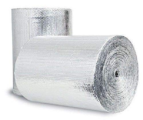 US Energy Products 48 in. x 25 ft. Double Bubble Reflective Insulation Solid Vapor Sound Barrier Commercial Residential (100sqft)