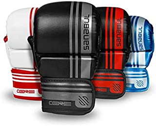 Sanabul Core Series Advanced 7 oz Hybrid Sparring MMA Gloves (Gunmetal, S/M)