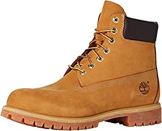 Timberland Men's 6 inch Premium Waterproof Boot, Wheat Nubuck, 13 W