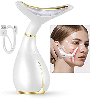 Ms. Face Massager Anti Wrinkles, 45 ±5 Heat High Frequency Vibration Anti Aging Facial Device for Skin Tightening & Lifting, USB Rechargeable, 3 Modes