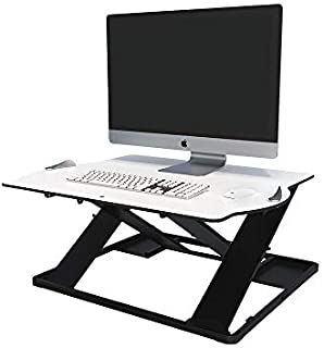 Posturite Opløft Standing Desk Converter | Lightweight Scandinavian Design, Height-Adjustable Sit to Stand Desk for Computers & Laptops