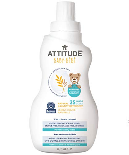 ATTITUDE Sensitive Skin, Hypoallergenic Baby Laundry Detergent