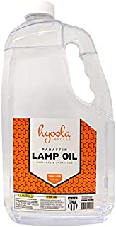 Hyoola 1-Gallon Liquid Paraffin Lamp Oil - Clear Smokeless, Odorless, Ultra Clean Burning Fuel for Indoor and Outdoor Use - Highest Purity Available Candles