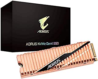 Gigabyte AORUS NVMe Gen4 M.2 1TB PCI-Express 4.0 Interface High Performance Gaming, Full Body Copper Heat Spreader, Toshiba 3D NAND, DDR Cache Buffer, 5 Year Warranty SSD GP-ASM2NE6100TTTD