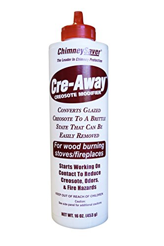 ChimneySaver Cre-Away Creosote Modifier (16 Oz Squeeze Bottle) - The Original Creosote Remover for Chimneys, Wood Stove Cleaner, Wood Burning Fireplace