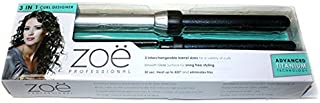 Zoe Professional 3-in-1 Hair Curler Advanced Titanium Technology Designer Curling Iron Wand