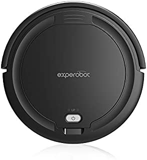 Experobot Mini K5AV Automatic Robot Vacuum Cleaner Lithium Battery 1500mAh Robotic Cleaning for Clean Carpet & Hardwood Floor Filter Pet Hair Friendly Self Detects Protect The furnitures(Black)