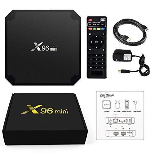 [2019 LATEST VERSION] SHOEKI X96 Mini Android 7.1 TV BOX 1GB 8GB AMLOGIC S905W QUAD CORE SUPPORT 2.4G WIFI H.265 X96MINI MEDIA PLAYER