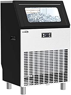 KoolMore - CIM266 Undercounter Ice Maker Machine, Commercial and Residential, Produces 265 lbs. of Cubes in 24 Hrs, Energy Efficient for Bar, Cafe, Restaurant or Event Use, Black