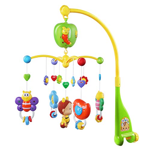 GrowthPic Musical Mobile Baby Crib