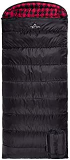 TETON Sports 101R Celsius XXL -18C/0F Sleeping Bag; 0 Degree Sleeping Bag Great for Cold Weather Camping; Black, Right Zip