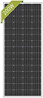 Newpowa 200W Monocrystalline 200 Watt 12V Solar Panel High Efficiency Mono Module RV Marine Boat Off Grid